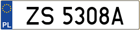 Truck License Plate